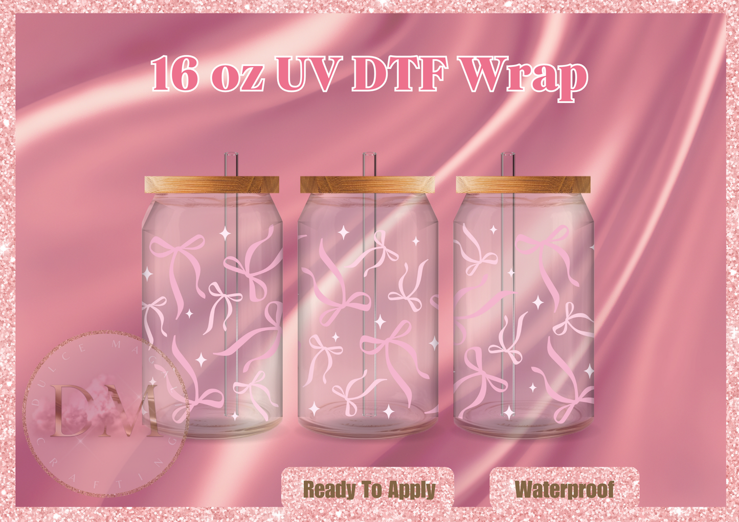 Bows UV DTF Wrap