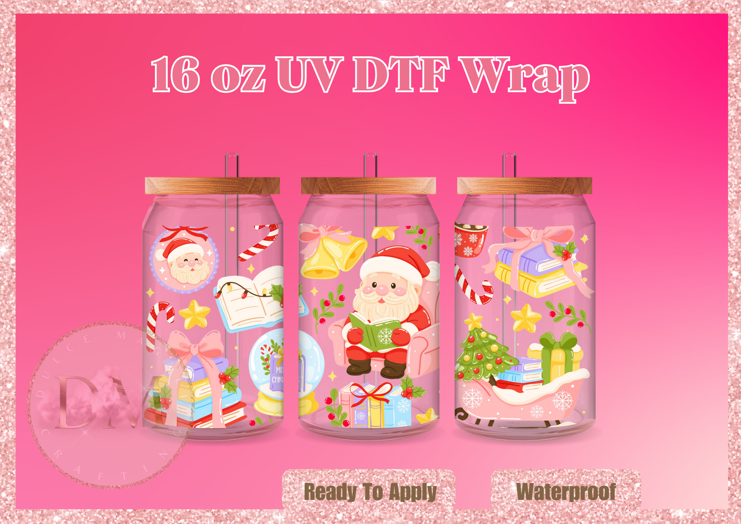 Christmas Books UVDTF Wrap