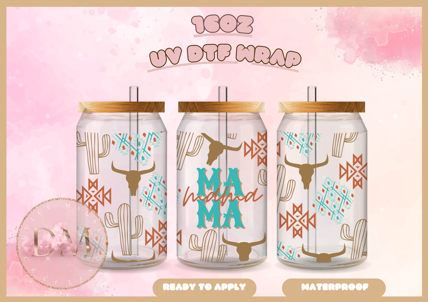 Western Mama UV DTF Wrap