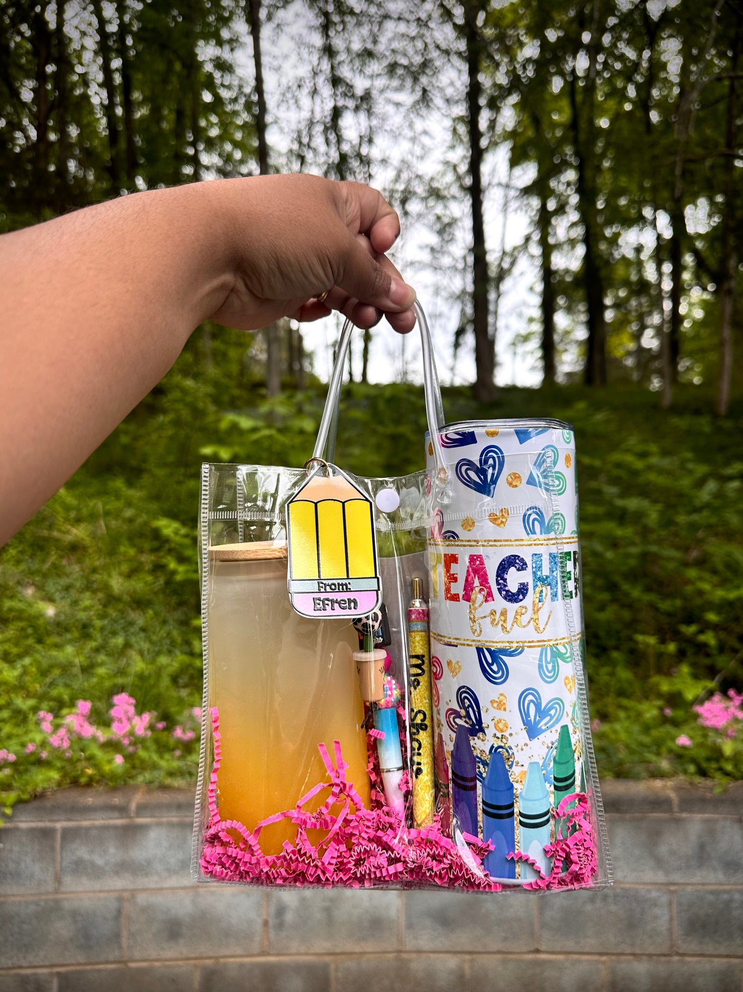 Personalized Teacher Appreciation Gift, Teacher gift, Teacher Pen Bag Cup