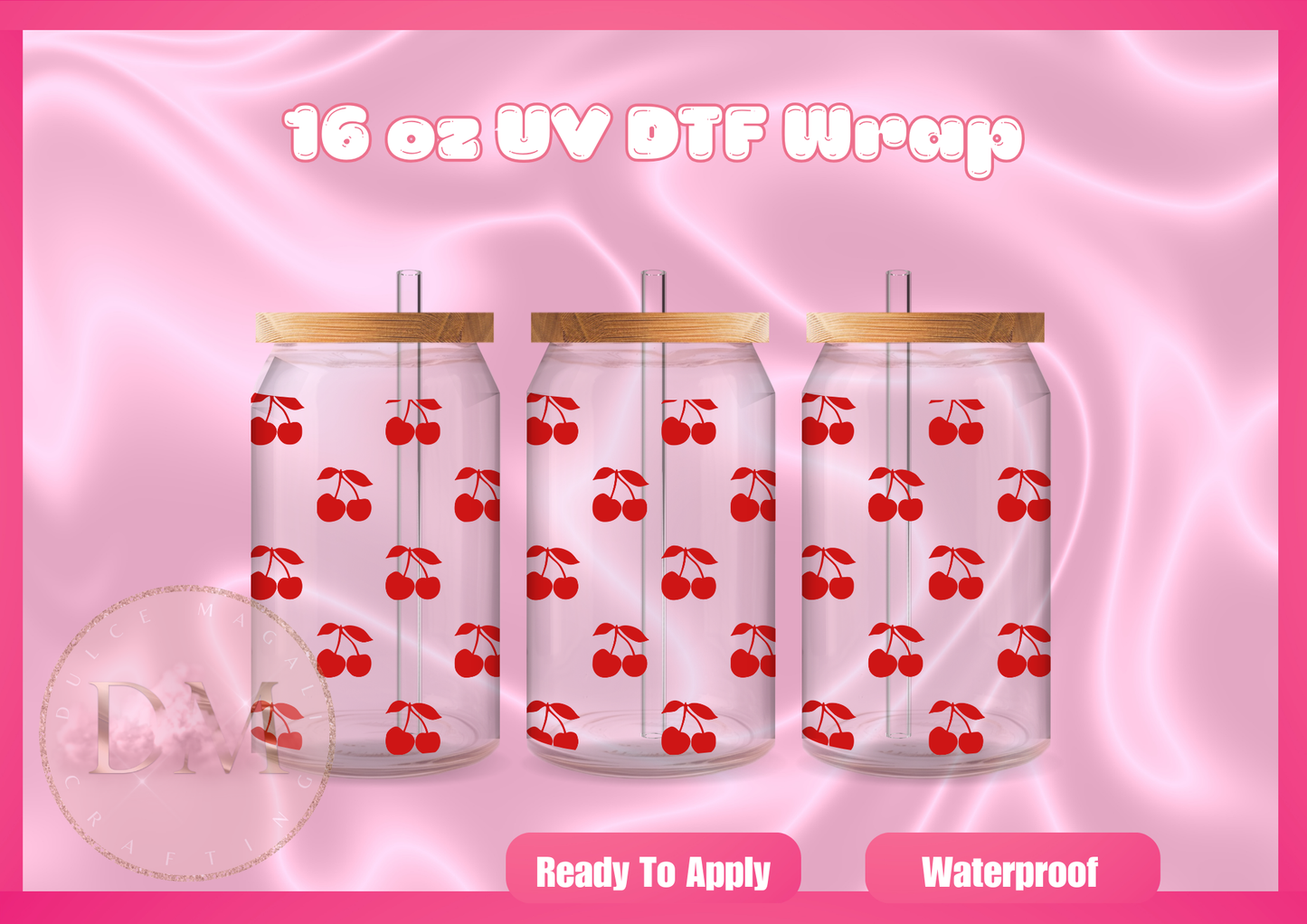 Cherry UV DTF Wrap