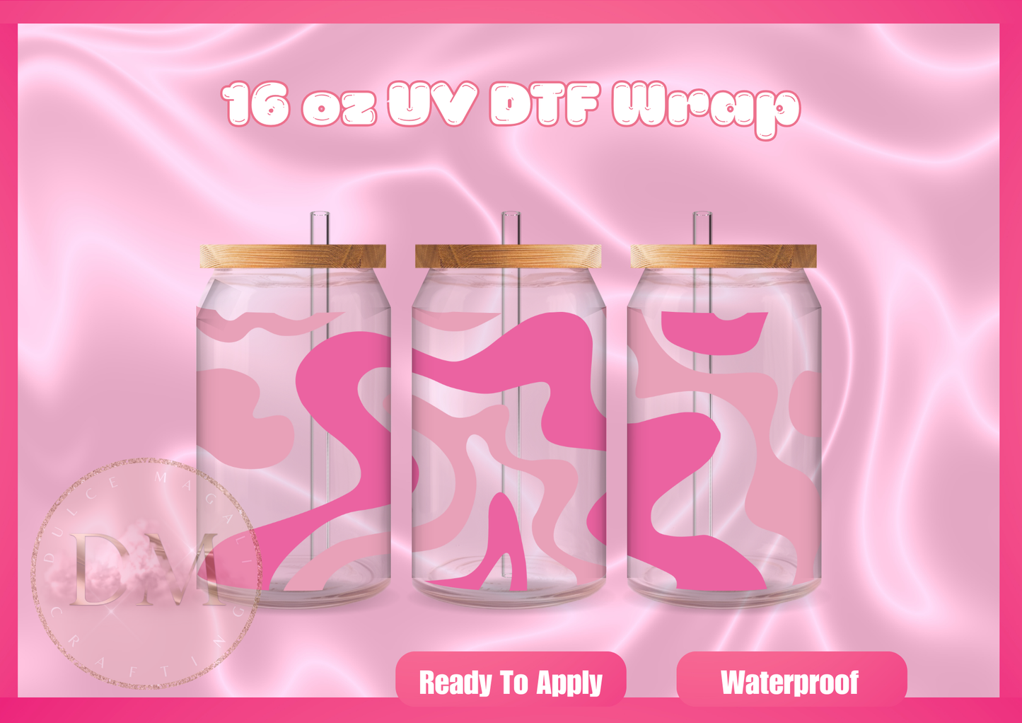 Pink UV DTF Wrap