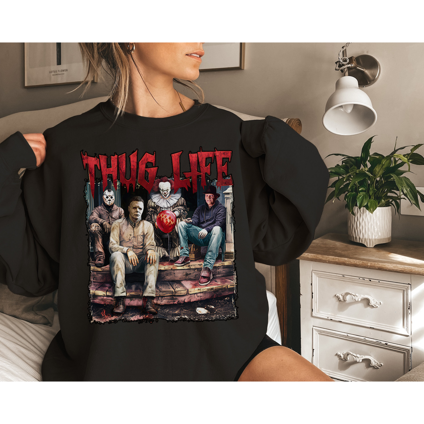 Thug Life Sweatshirt, Halloween Shirt, Halloween Sweatshirt
