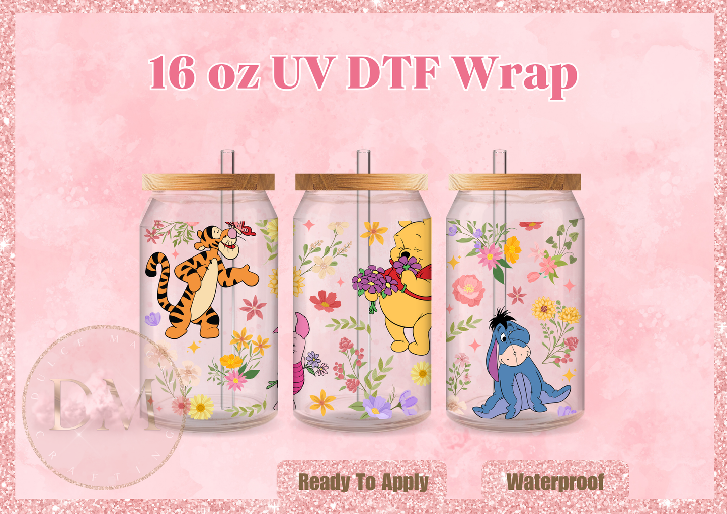 Spring Bear UV DTF Wrap