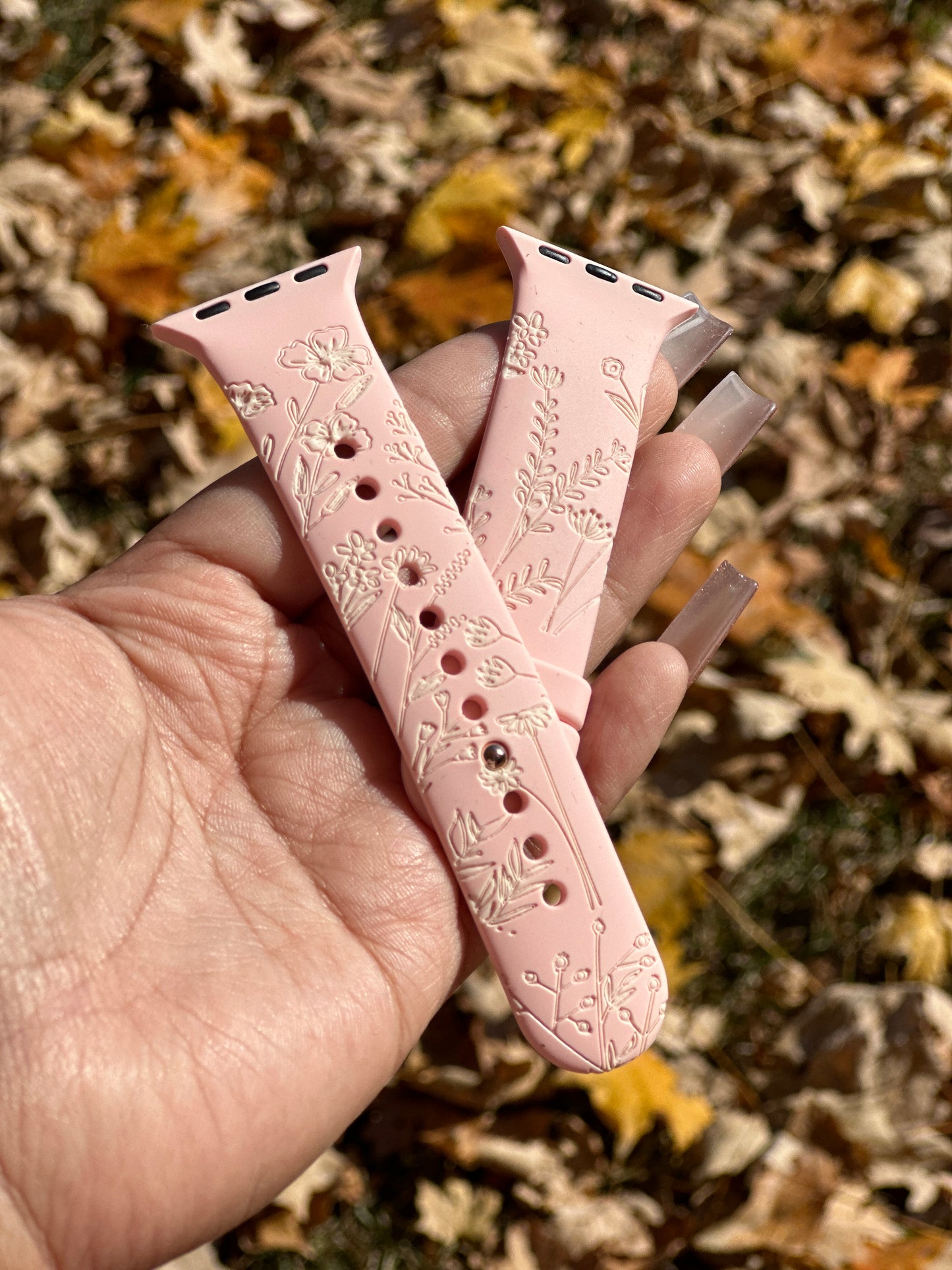 Floral Watch Band, Pink Apple Watch Band, Stocking Stuffer
