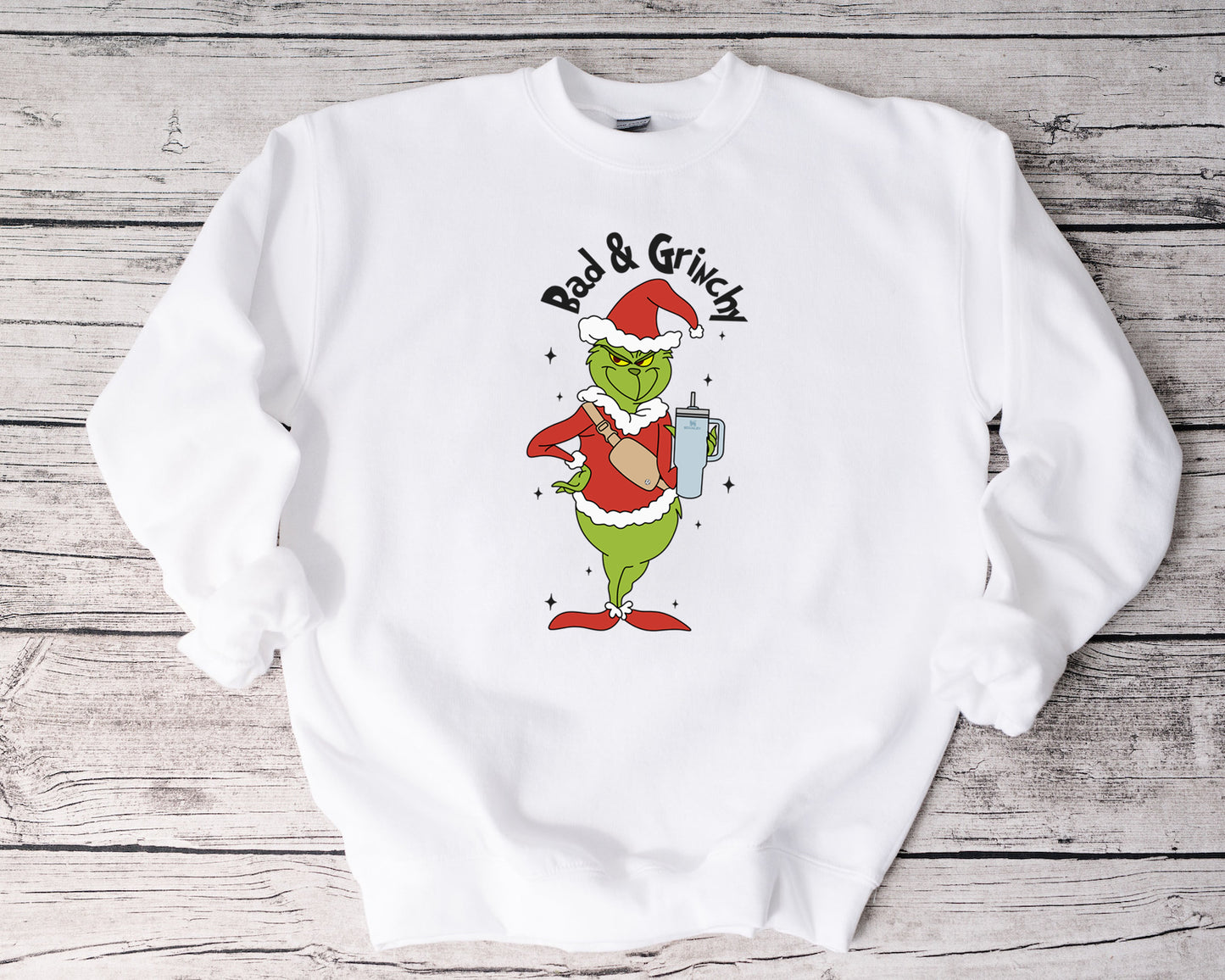Bad and Grinshy Sweatshirt, Christmas Sweatshirt