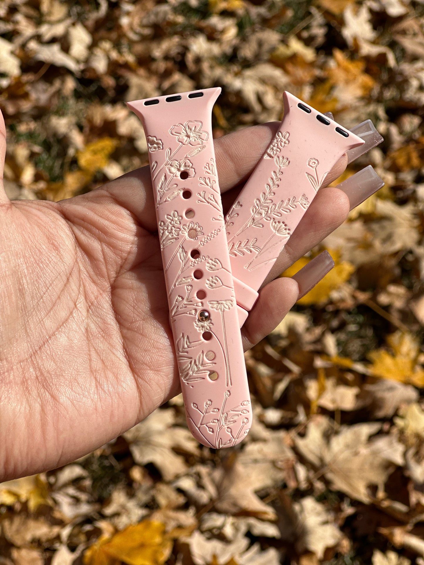 Floral Watch Band, Pink Apple Watch Band, Stocking Stuffer