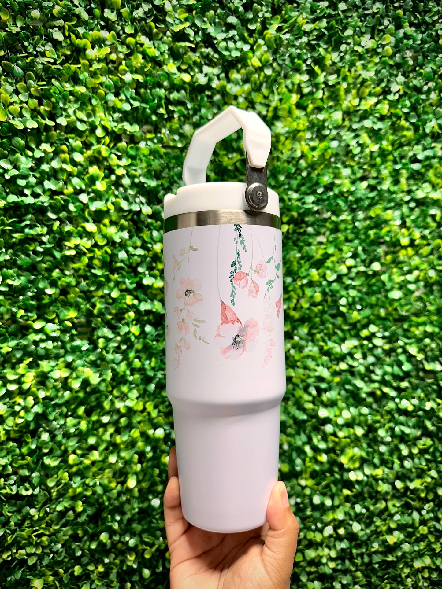 Flower Tumbler, 30oz Tumbler, Travel Cup, Flower Tumbler