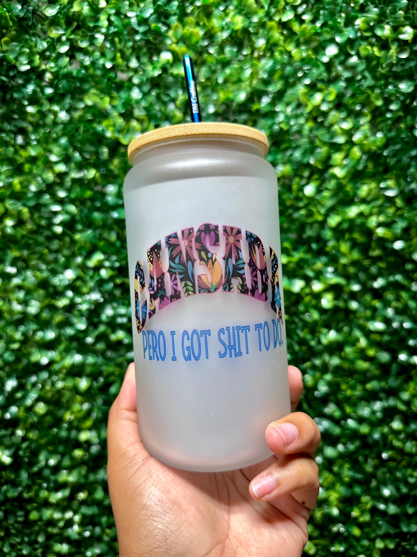 Cansada Glass Cup, 16oz Glass Cup