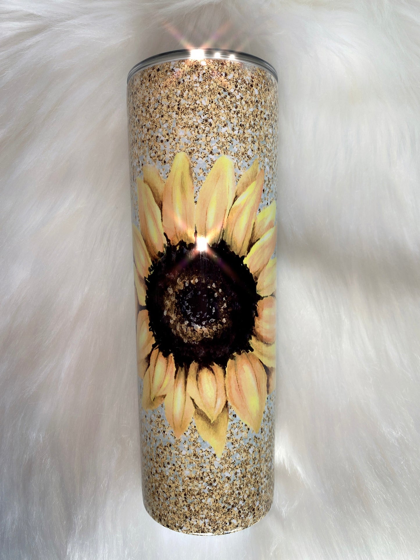 Sunflower Tumbler, Skinny Tumbler, 20oz Tumbler, Travel Coffee Mug, Custom Tumbler