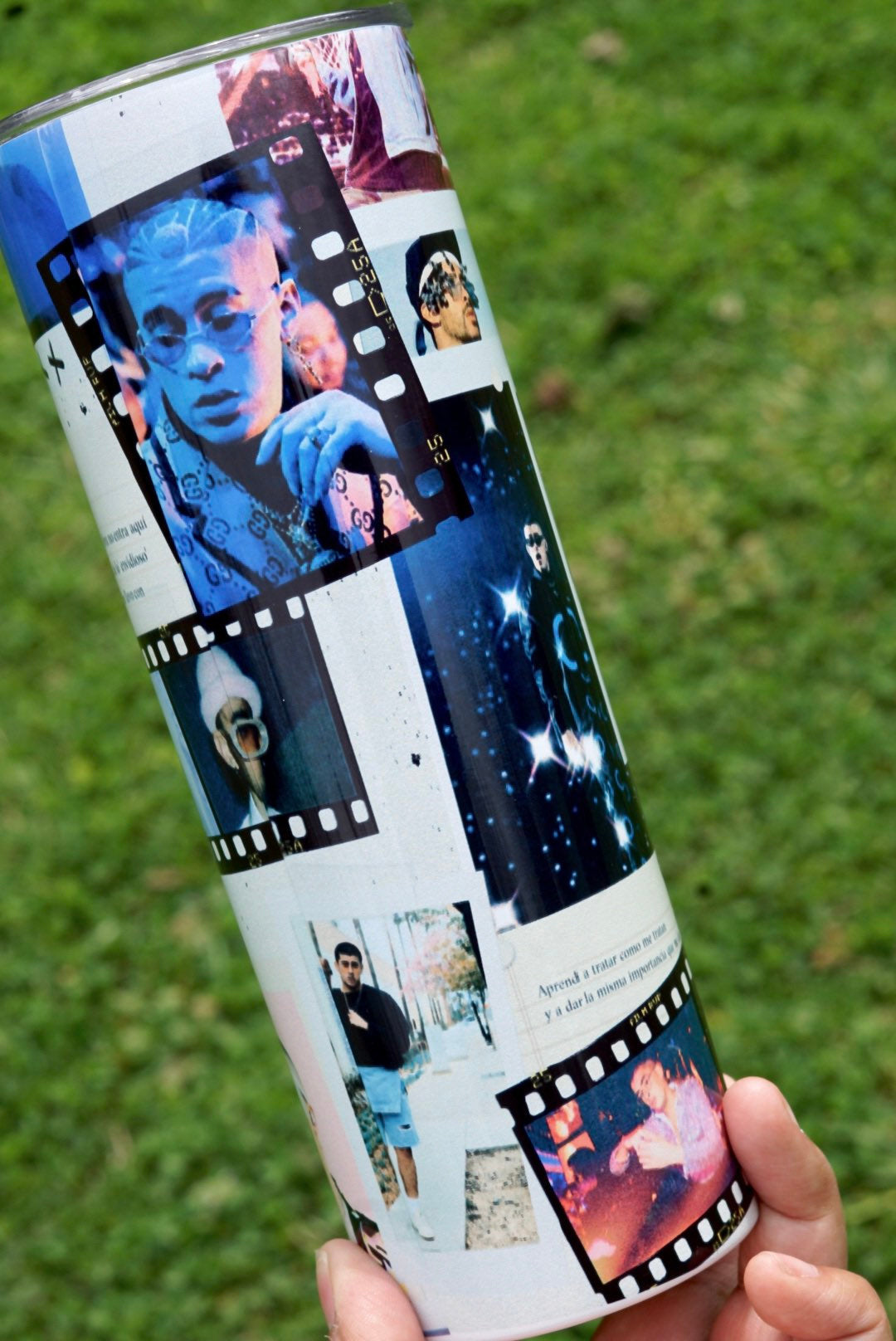 Bad Bunny Tumbler, YHLQMDLG Skinny Tumbler, 20oz Tumbler, Conejo Malo Travel Coffee Mug, Custom Tumbler