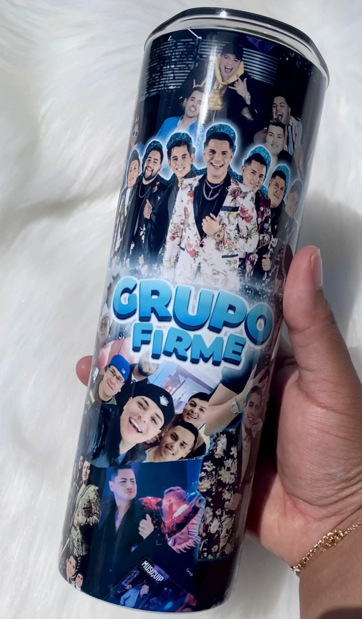 Groupo Firme Tumbler, Skinny Tumbler, 20oz Tumbler, Edwin Travel Coffee Mug, Custom Tumbler