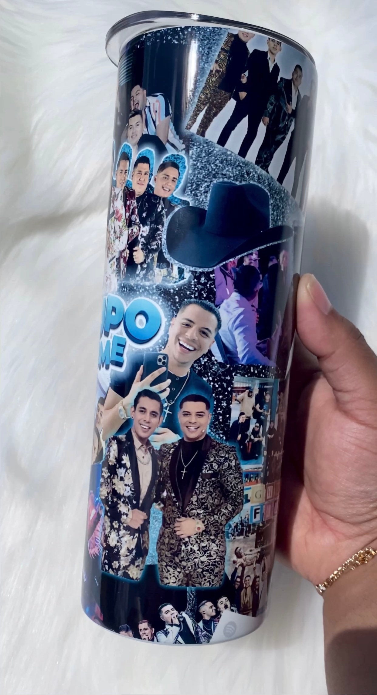 Groupo Firme Tumbler, Skinny Tumbler, 20oz Tumbler, Edwin Travel Coffee Mug, Custom Tumbler