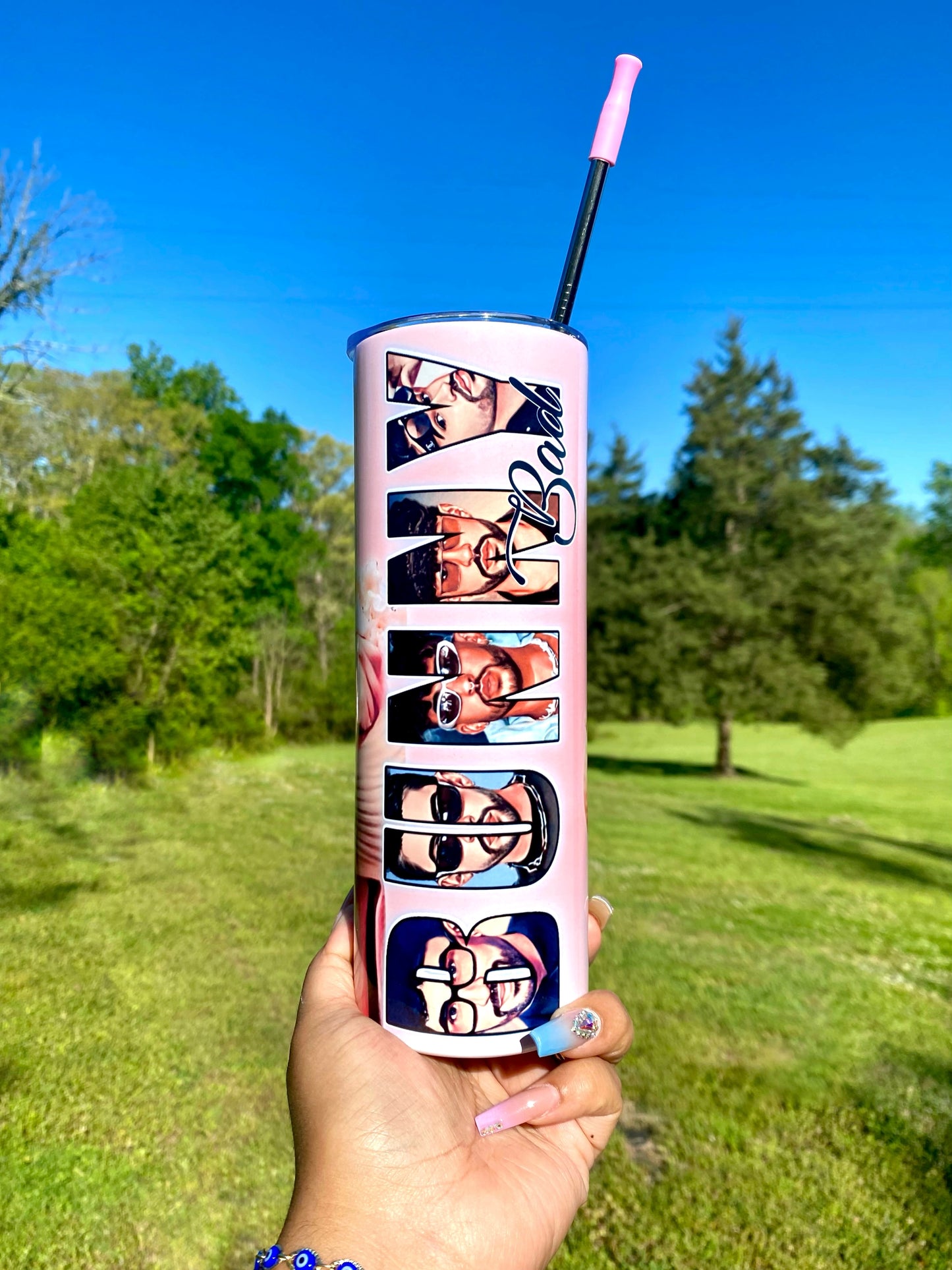 Pink Bad Bunny Tumbler