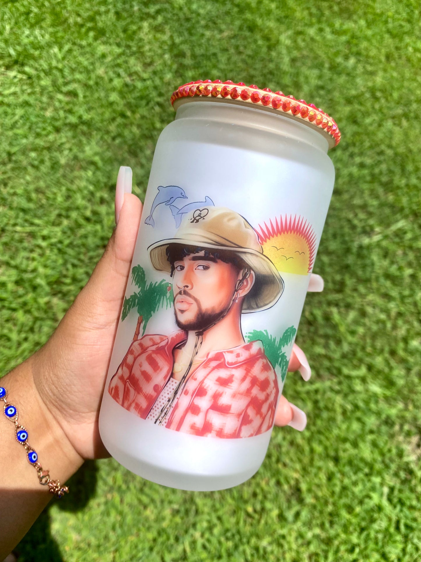 Bad Bunny Glass Cup, Un Verano sin ti, Bad Bunny Gift