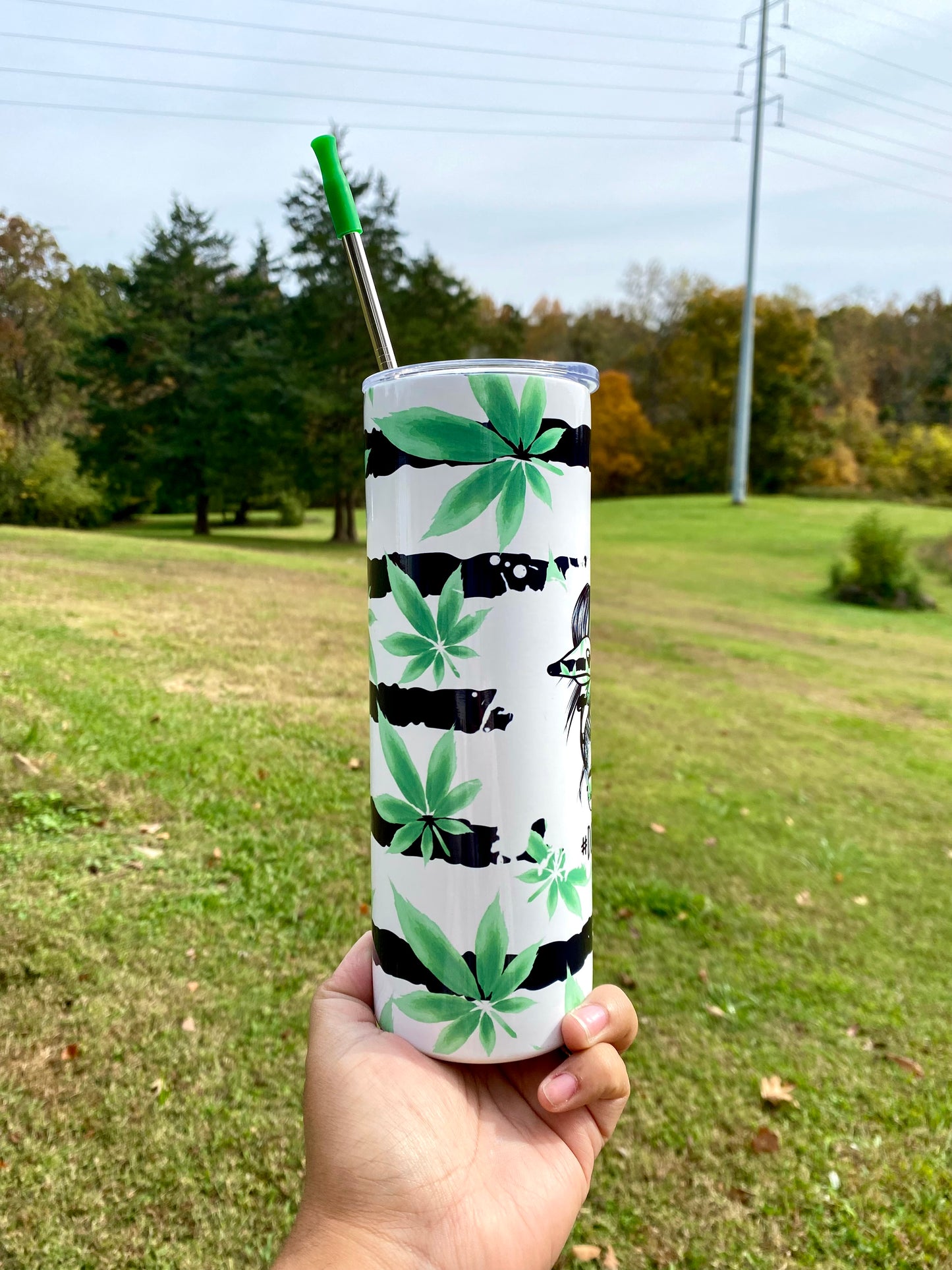 Dopest Mom Tumbler, Cannabis Mom Cup, Mom Christmas Gift, Cool Mom Skinny Tumbler, Mom Life 20oz Tumbler