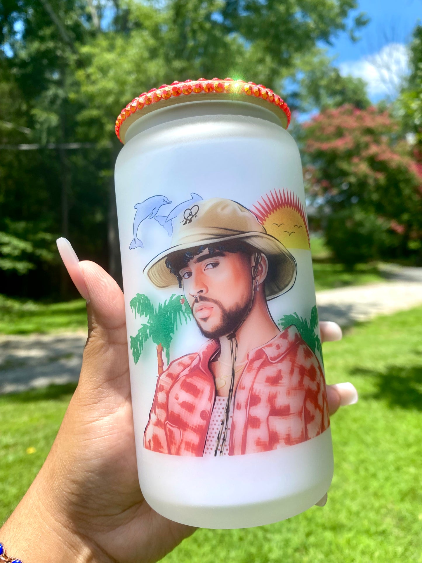 Bad Bunny Glass Cup, Un Verano sin ti, Bad Bunny Gift