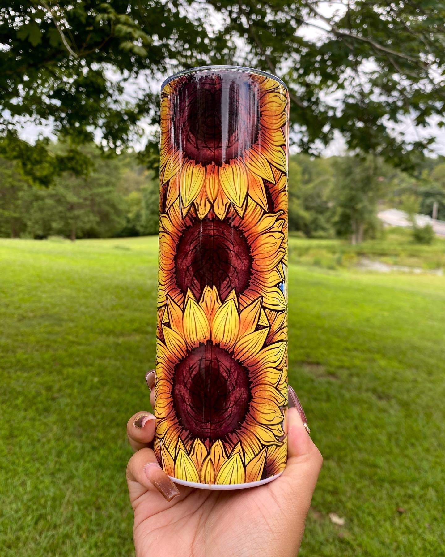Virgencita De Guadalupe Tumbler, 20oz Skinny Tumbler