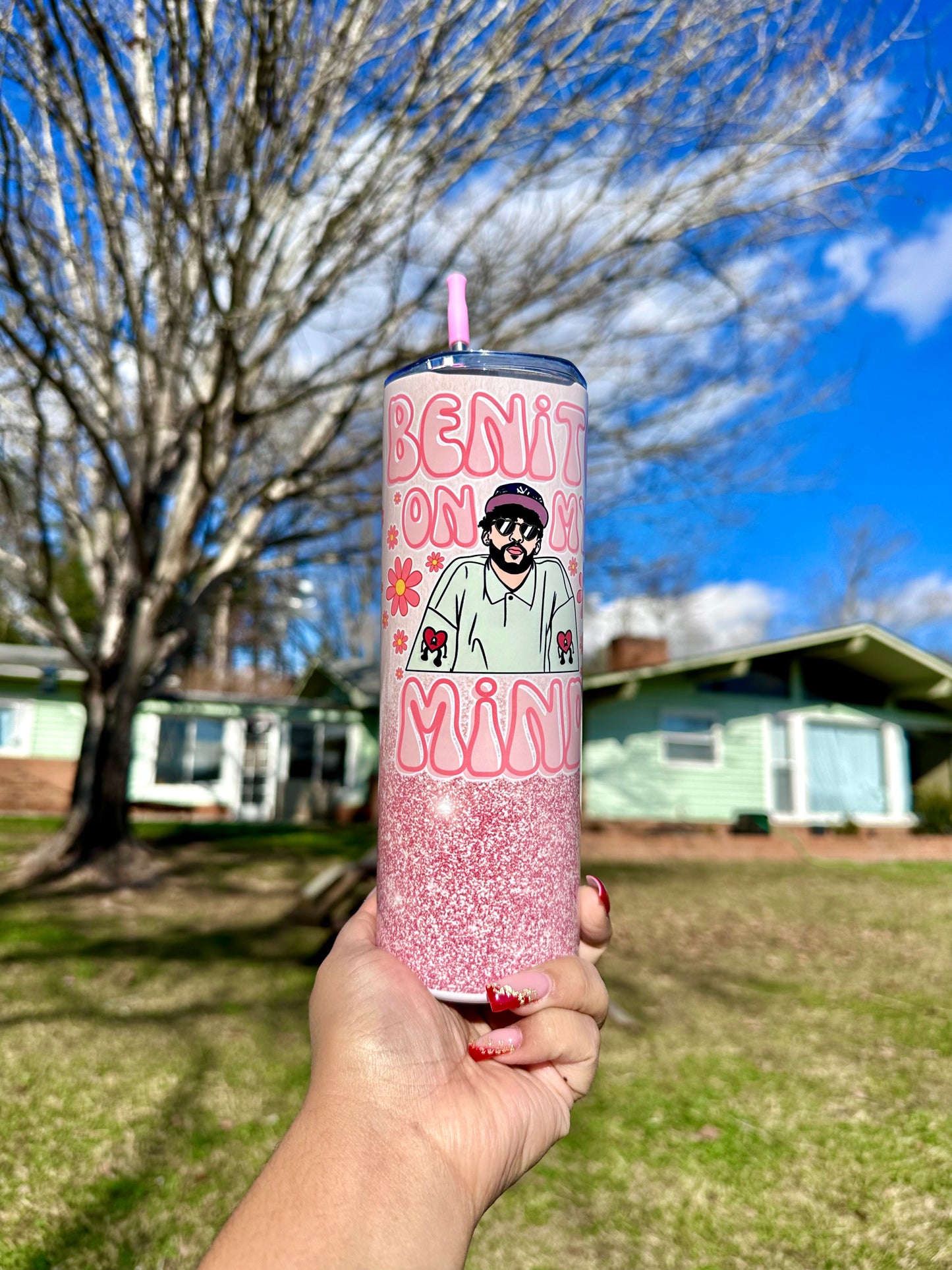 Benito On My Mind Tumbler, Un Verano Sin Ti Tumbler, Bad Bunny Tumbler, Bad Bunny Cup