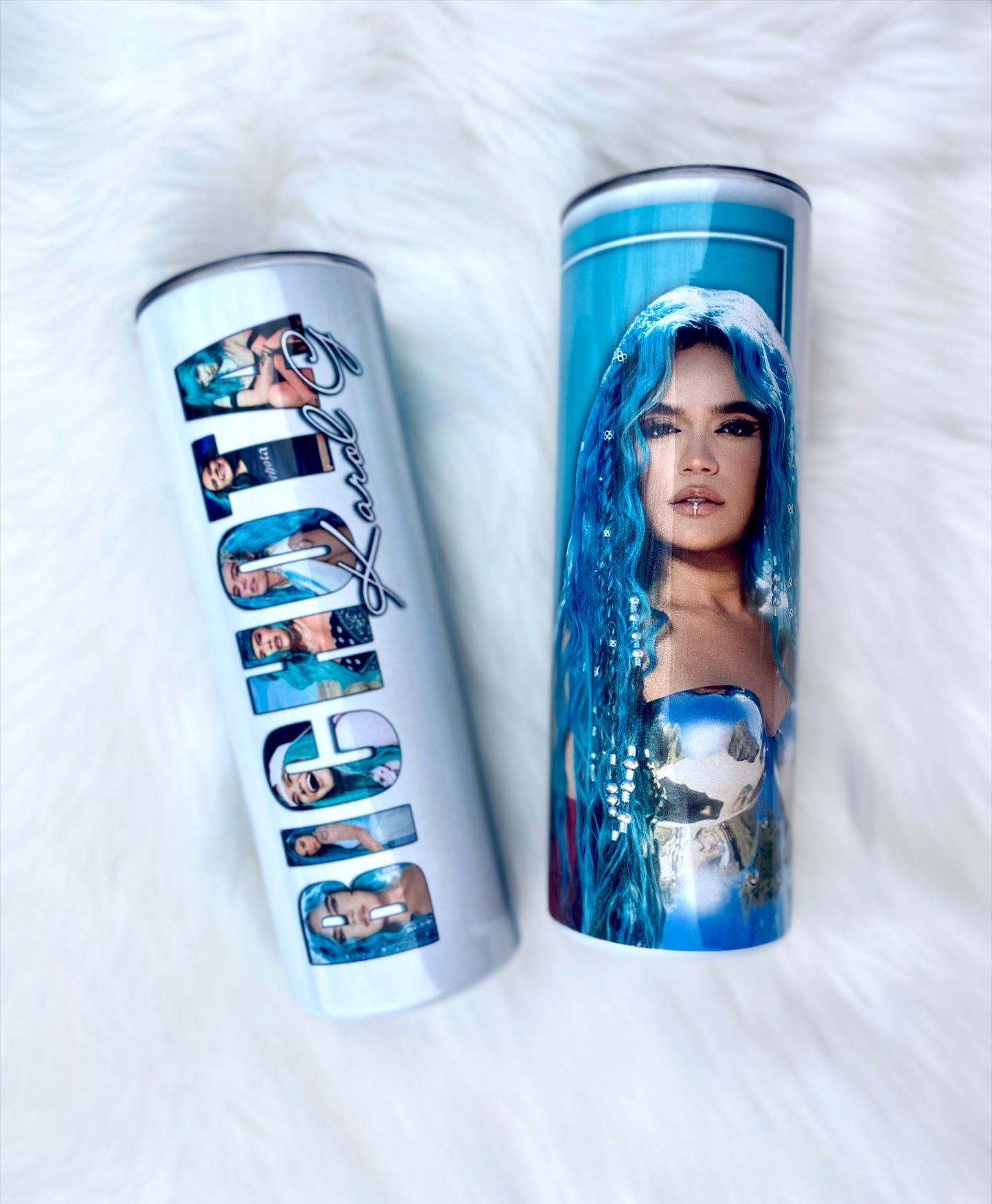 Karol G Tumbler, Bichota Tumbler, 20 oz Skinny Tumbler