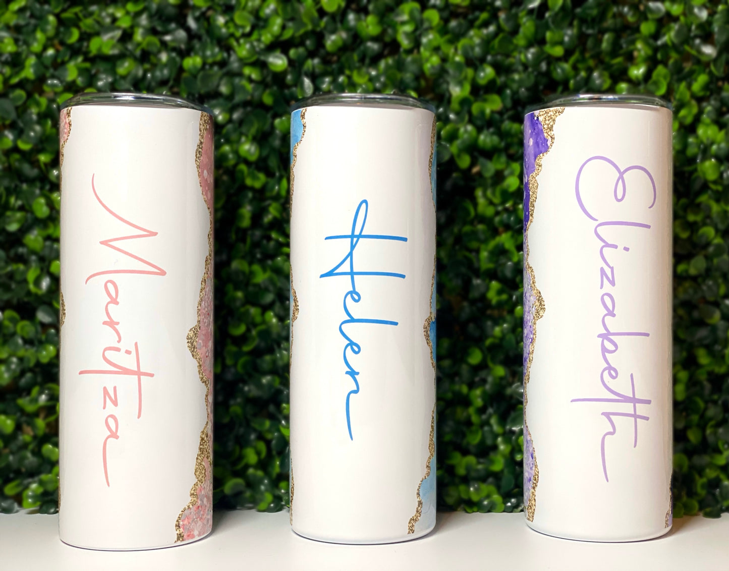 Personalized Tumbler With Name, Marble 20 oz Tumbler, Name Tumbler, Personalized Gift, Name Cup, Glitter Skinny Tumbler