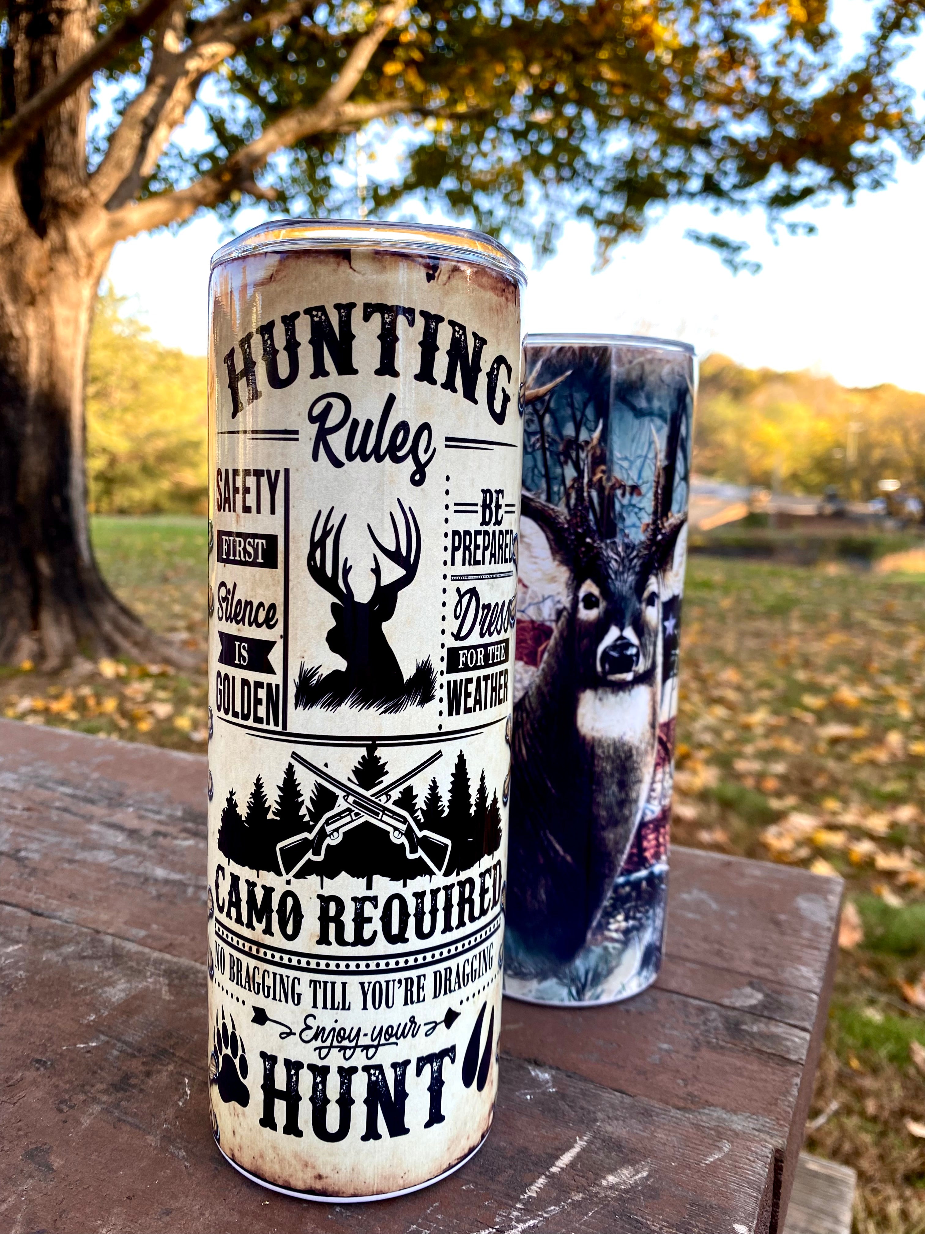 Hunting Season Tumbler, Hunting Cup, Dad Christmas Gift, Deer Skinny T – DM  Crafting By Dulce