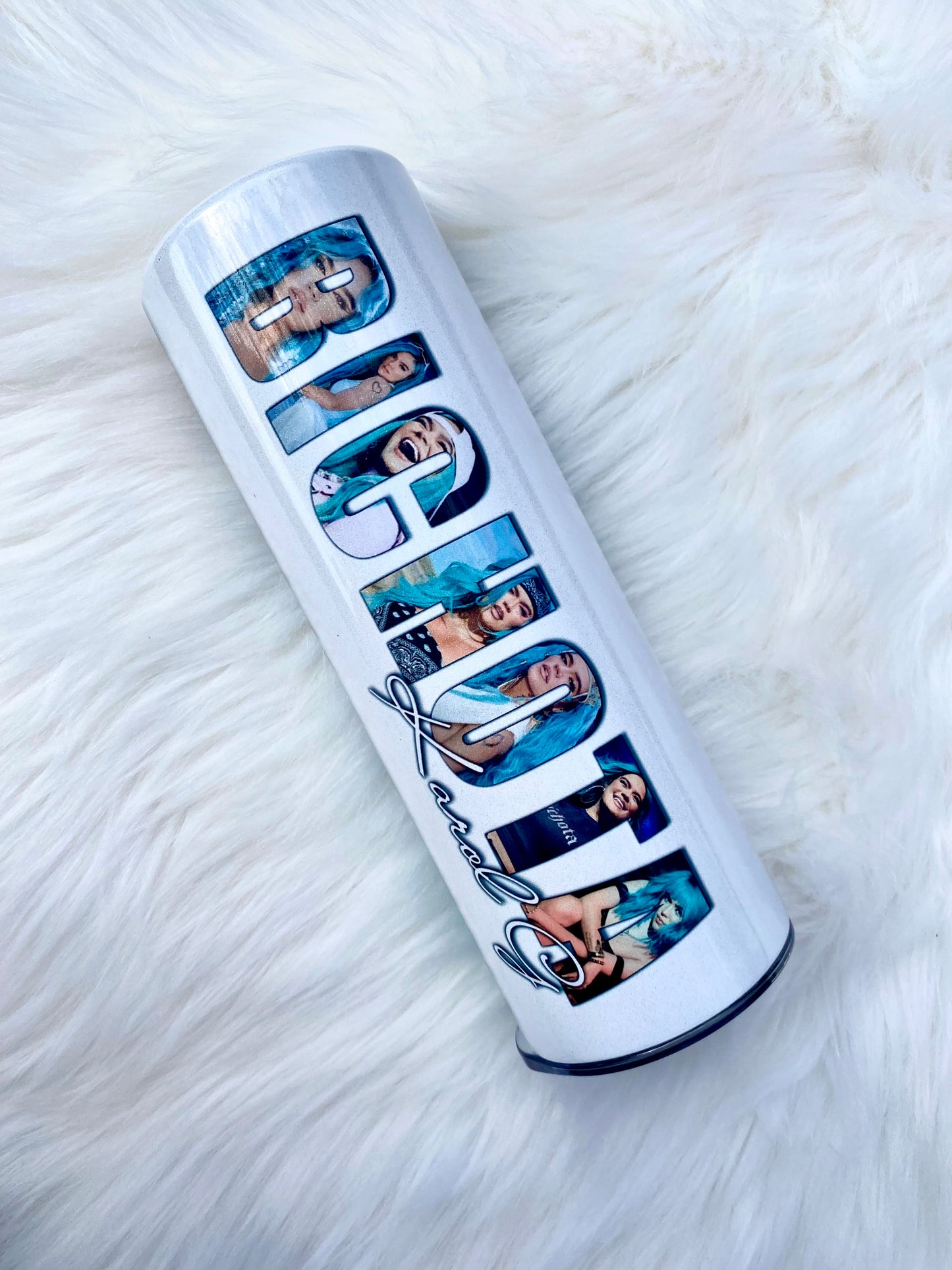 Karol G Tumbler, Bichota Tumbler, 20 oz Skinny Tumbler