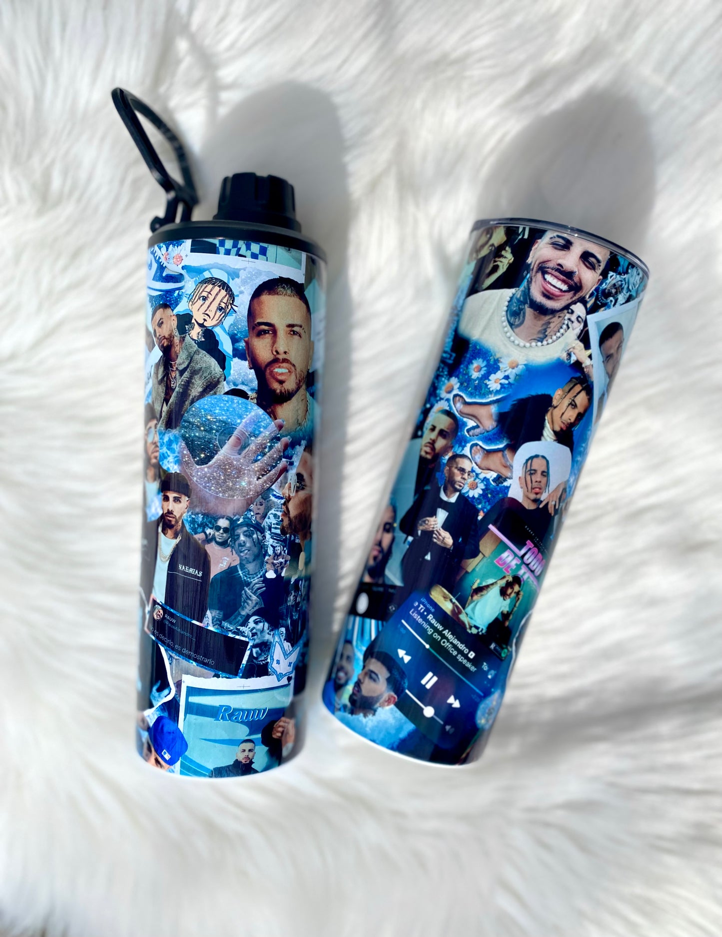 Rauw Alejandro Tumbler, Rauw Alejandro 20 oz Skinny Tumbler, Rauw Alejandro Water Bottle, Rauw Alejandro Gift, Valentines Gift