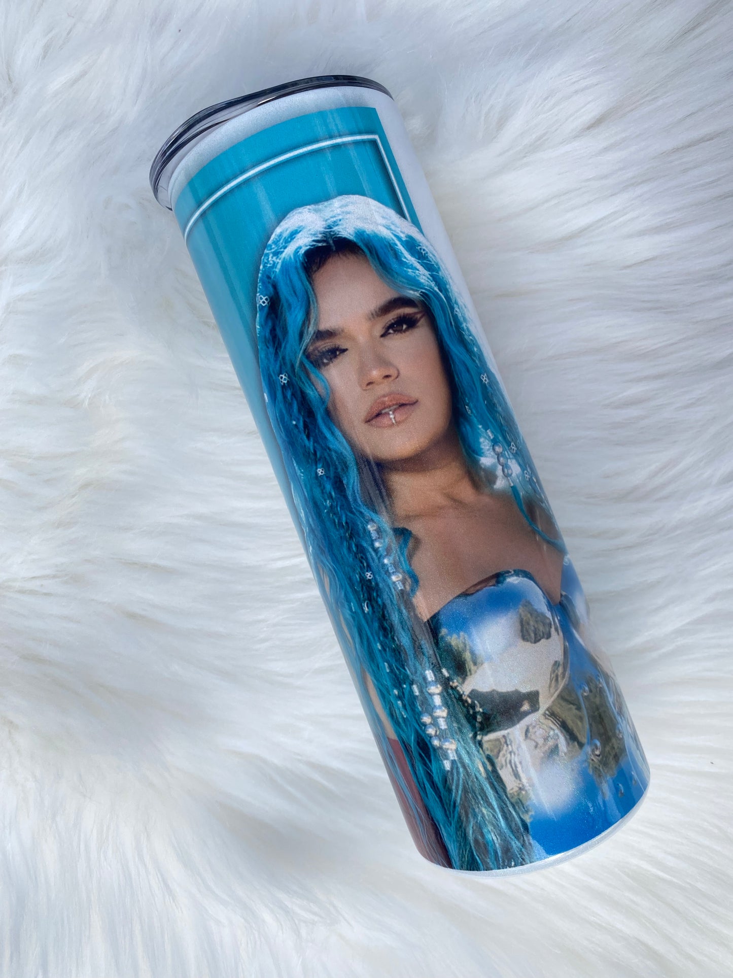 Karol G Tumbler, Bichota Tumbler, 20 oz Skinny Tumbler