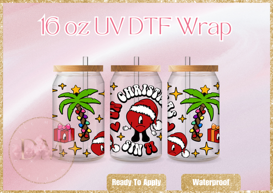 Un Christmas Sin Ti UV DTF Wrap