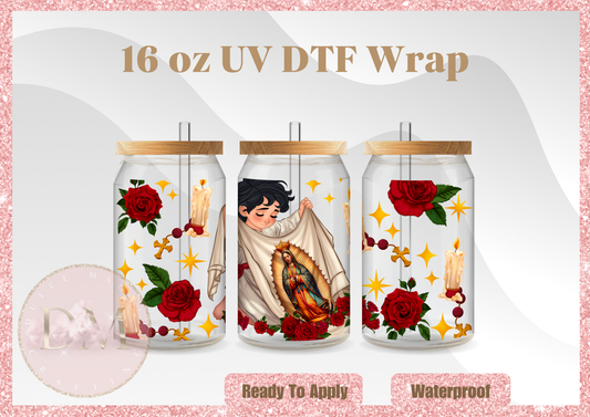 San Diego Virgen UV DTF Wrap