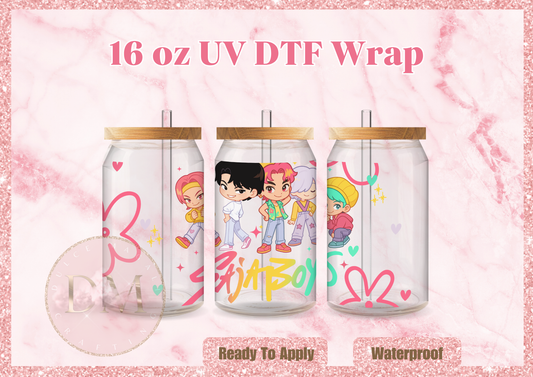 Pop Boys DTF Wrap
