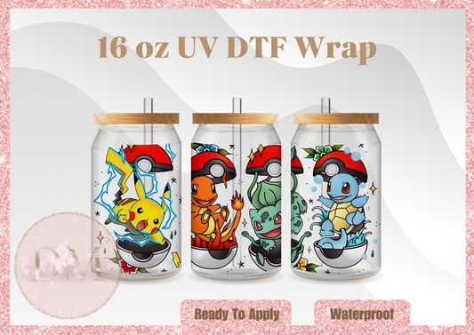 Dragon Characters UV DTF Wrap