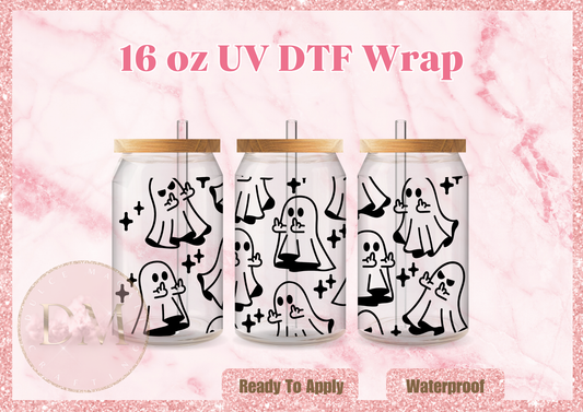 Funny Ghost DTF Wrap