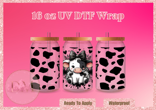 Cute Cow UVDTF Wrap
