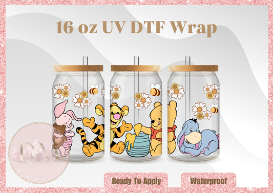 Bear and Friends UV DTF Wrap