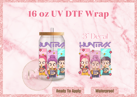 Girl Hunterx UV DTF Decal
