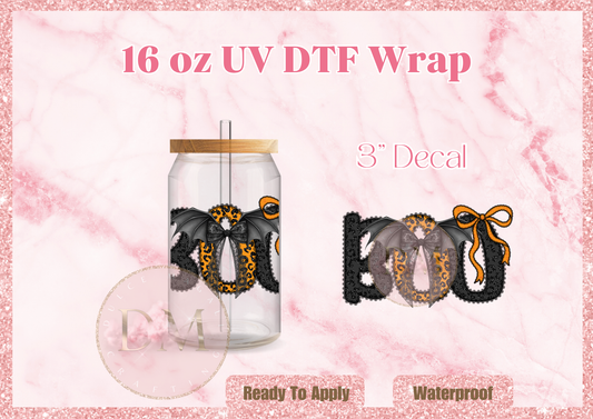 Boo UV DTF Decal