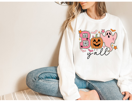 Boo Y’all Sweatshirt, Halloween Sweatshirt