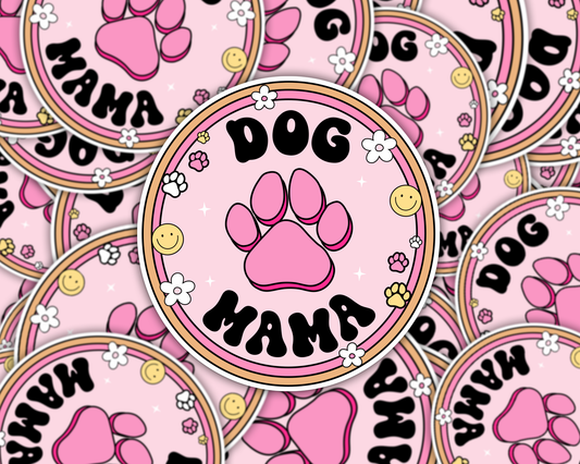 Dog Mama Sticker Decal, Dog Lover Stickers, Vinyl Stickers