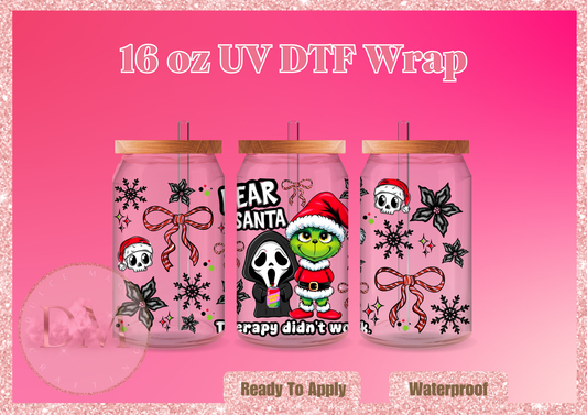 Funny Christmas UVDTF Wrap