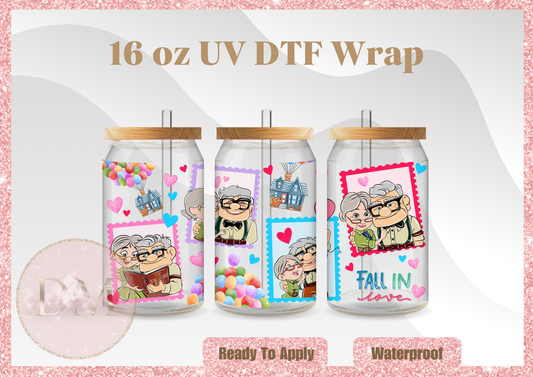 Ballon Movie Couple UV DTF Wrap