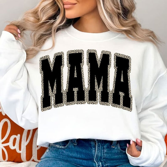 Leopard Mama Sweatshirt, Personalized Gift Sweatshirt