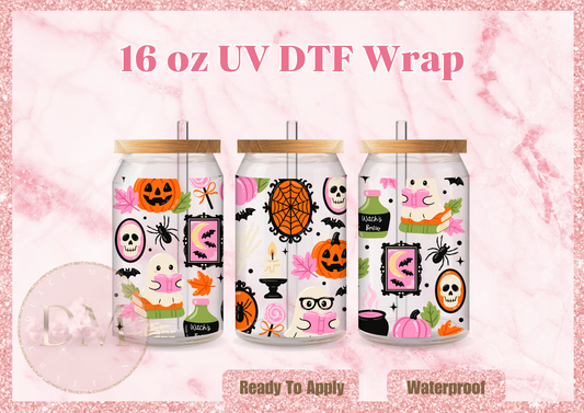 Halloween books DTF Wrap