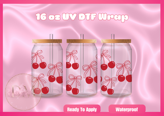 Cherry Coquette UV DTF Wrap