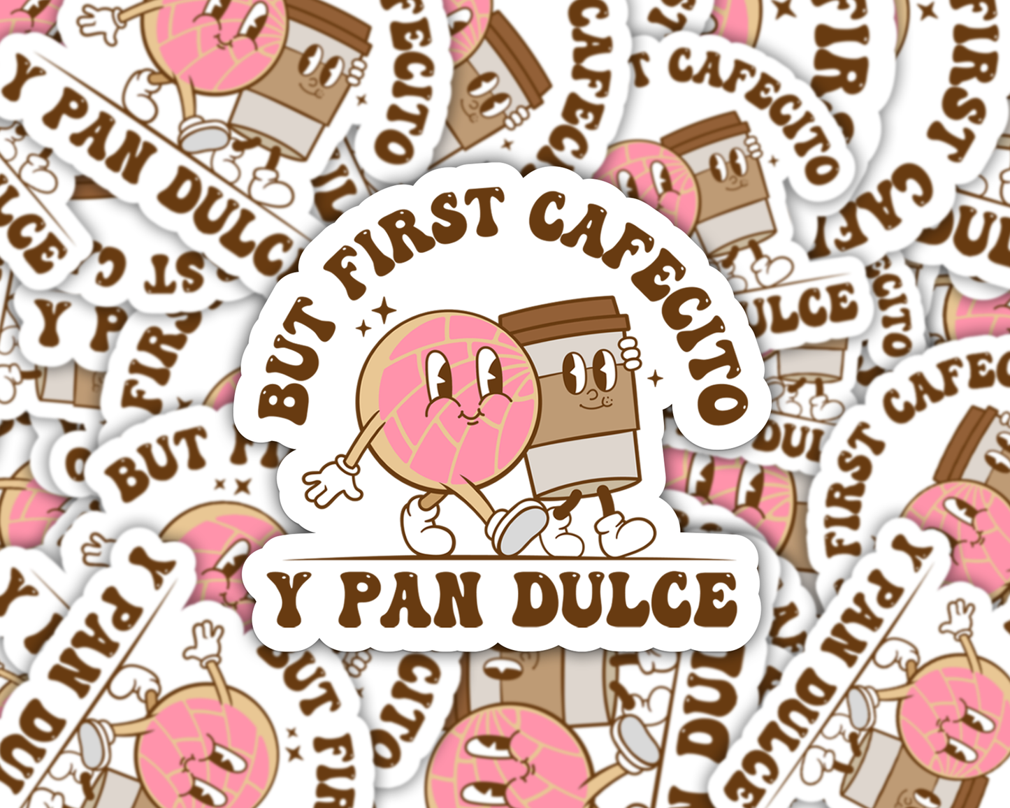 Cafecito y Pan Dulce Sticker Decal, Spanish Stickers, Vinyl Stickers