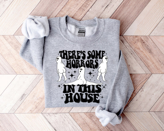 Horrors in This House Sweatshirt, Halloween Sweatshirt