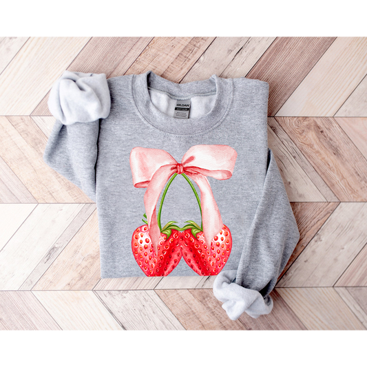Fresa Coquette Sweatshirt, Valentines Gift Sweatshirt