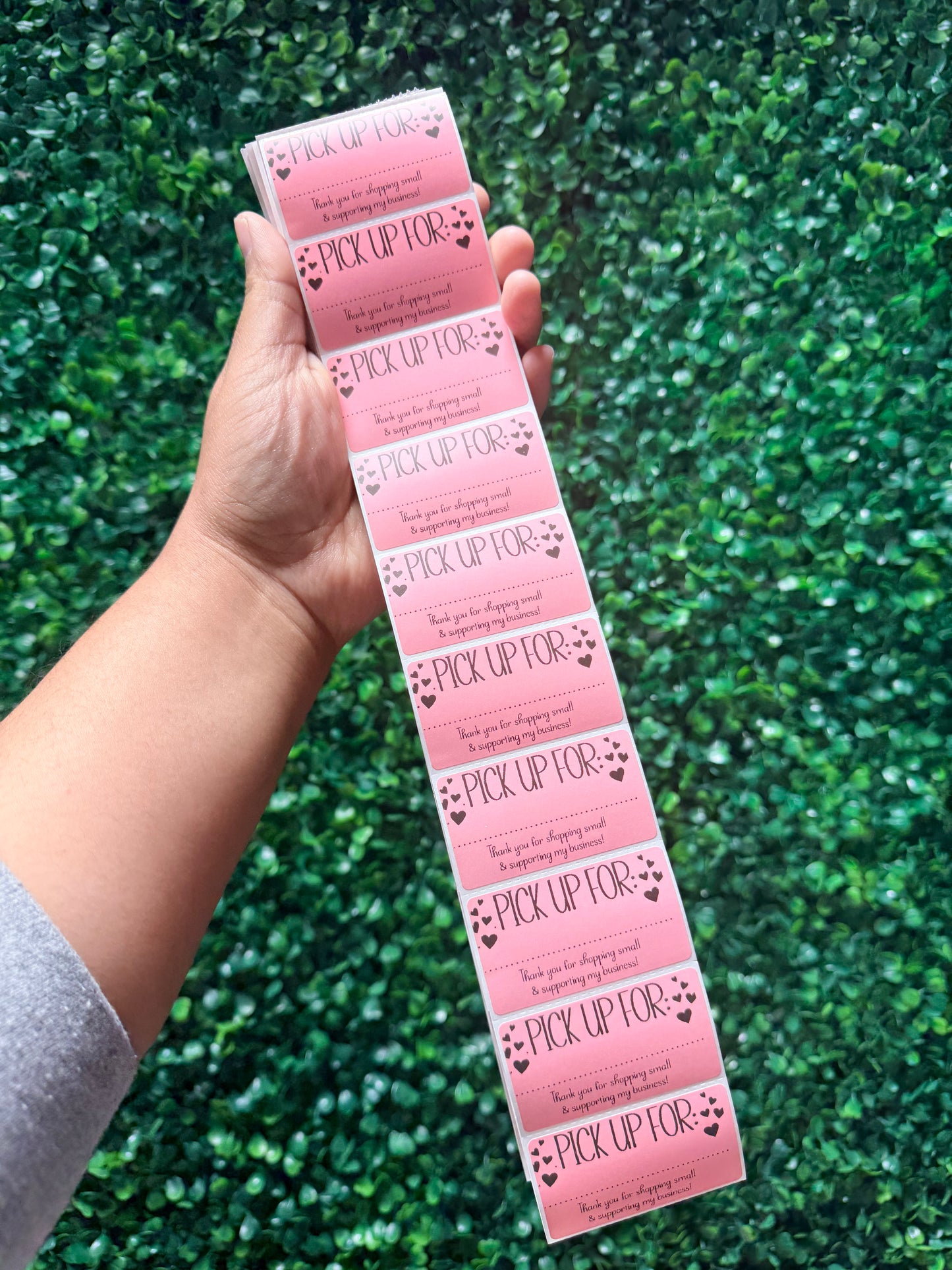 Thermal Stickers, Pickup Sticker