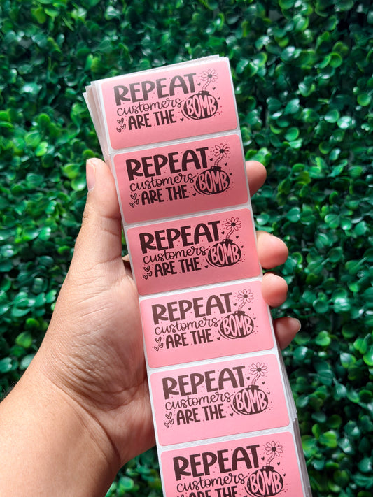 Thermal Stickers, Repeat Customers Sticker
